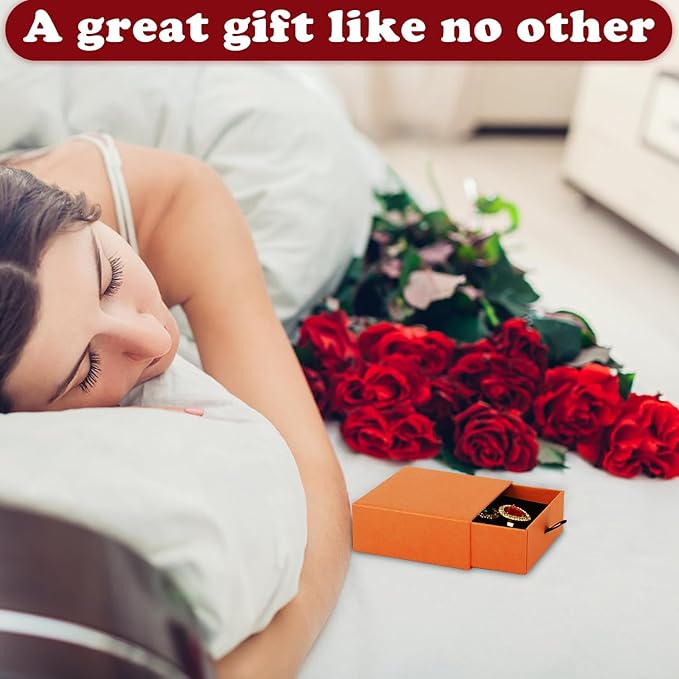 Nsmykhg Jewelry Gift Box Velvet-Lined,12 Pack Compact Drawer Style for Earrings & Rings, Necklace & Bracelet Organizer, 3.93x3.93x1.65 Inches, Stackable Elegant Jewelry Display & Storage Box (Orange)