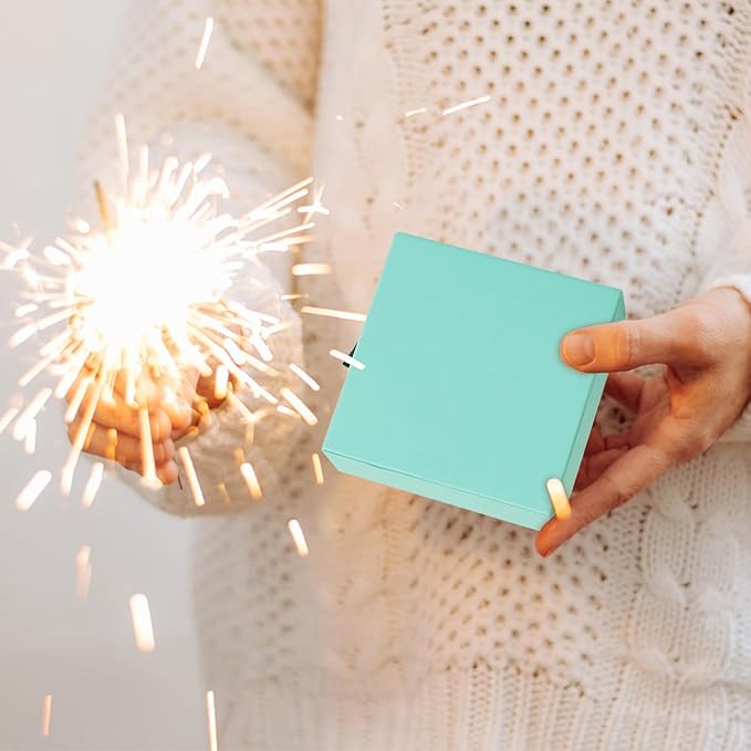 Nsmykhg Jewelry Gift Box Velvet-Lined,12 Pack Compact Drawer Style for Earrings & Rings, Necklace & Bracelet Organizer, 3.93x3.93x1.65 Inches, Stackable Elegant Jewelry Display & Storage Box (Blue)