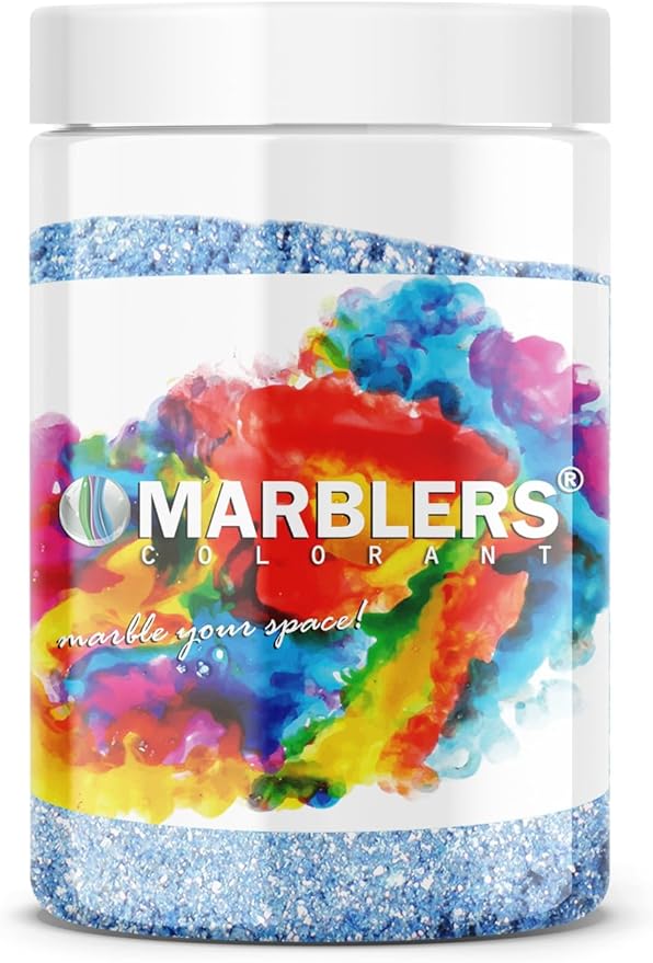 MARBLERS Blue Mica Powder [Sky Blue Pearl] 4oz (113g) | Cosmetic Grade | Epoxy Resin Pigment, Dye, Non-Toxic, Vegan, Cruelty-Free | Lip Gloss, Nails, Body Butter, Bath Bomb, Candle & Soap Making