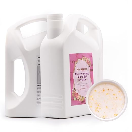 (NET 12 LBS) Silica Gel for Flower Drying, Silica Gel Flower Drying Crystals, Reusable Flower Drying Silica for Wedding Bouquet Preservation