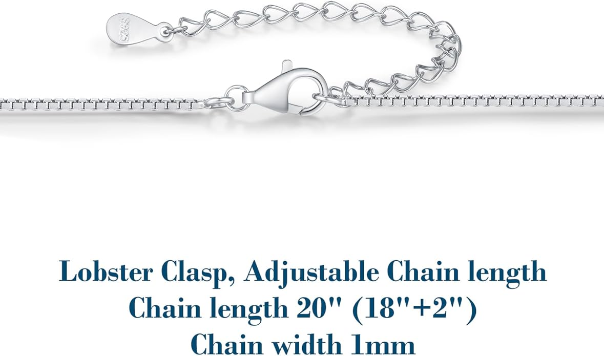 Moissanite Necklace for Women, 1-3 Carat Heart Necklace Engraved with 'I LOVE YOU', Birthday Gift for Wife, Anniversary Present for Wife Women, Jewelry Gifts for Valentine's Day