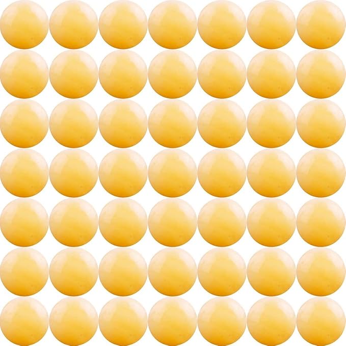 Natural Stone Beads Yellow Jade 100pcs 10mm Round Genuine Real Stone Beading Loose Gemstone Hole Size 1mm DIY Smooth Beads for Bracelet Necklace Earrings Jewelry Making (Yellow Jade, 10mm)