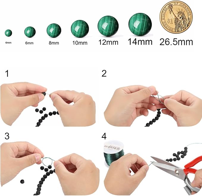 8MM 45PCS Yellow Woodgrain Stone Beads for Jewelry Making DIY Craft Gemstone Beads Kit Cosmic Crystal Pebbles for Bracelets, Necklaces