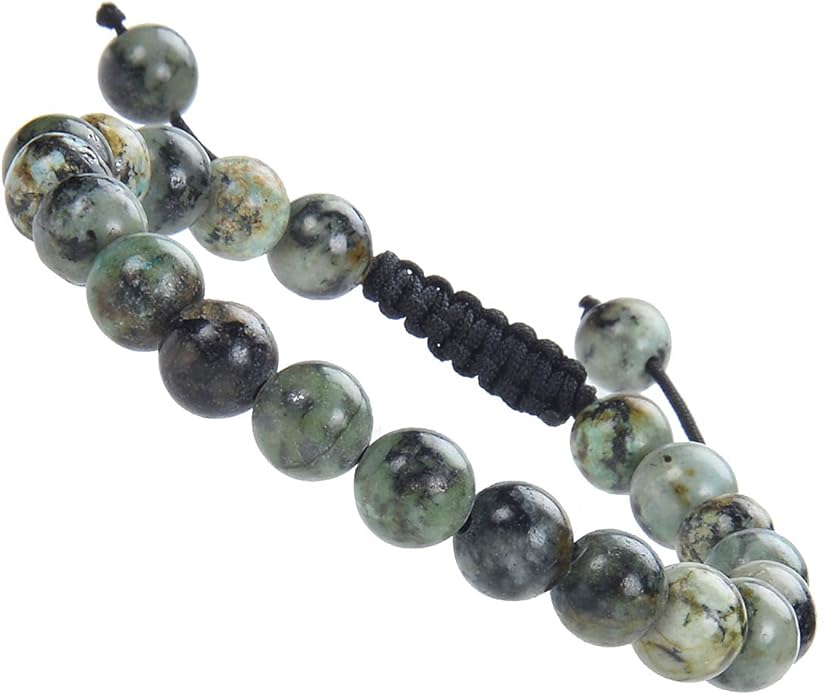 MASSIVE BEADS Natural Healing Power Gemstone Crystal Beads Unisex Adjustable Macrame Bracelets