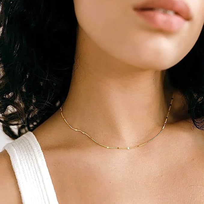 Kyutong 32.8 Feet/10M Gold Chains for Jewelry Making Twist Curb Necklace Chains Bulk Stainless Steel Jewelry Supplies for DIY Bracelet Ankle Earring