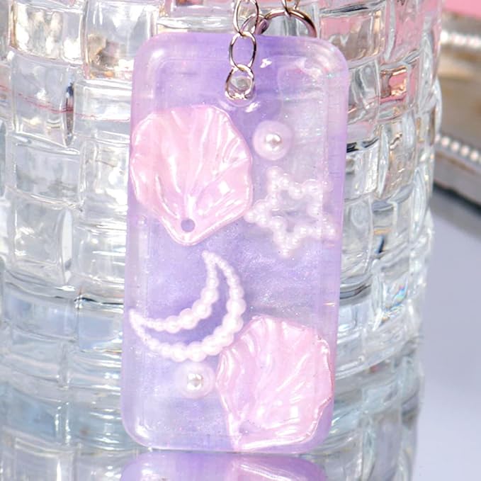 RESINWORLD 16pcs Variety Geometric Pendant Silicone Molds with Hanging Hole, Jewelry UV Resin Mold, Necklace Keychain Molds for Epoxy Resin