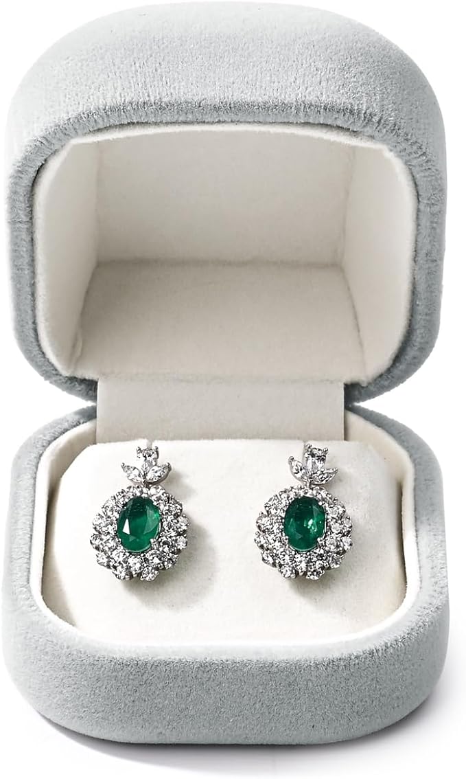 Premium Velvet Earring Box Jewelry Gift Boxes Earrings Case for Birthday,Wedding,Mother's Day, Valentine's Day Gift