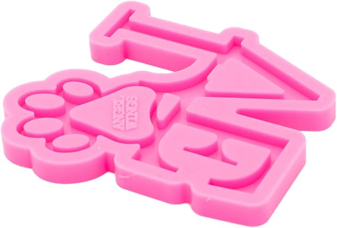 Angel Wings Dog Paw Letter Alphabet Mold Resin Keychain Molds Silicone Mold for Resin Casting Jewelry Making Silicone Molds Polymer Clay Mold Pet Tag Mould