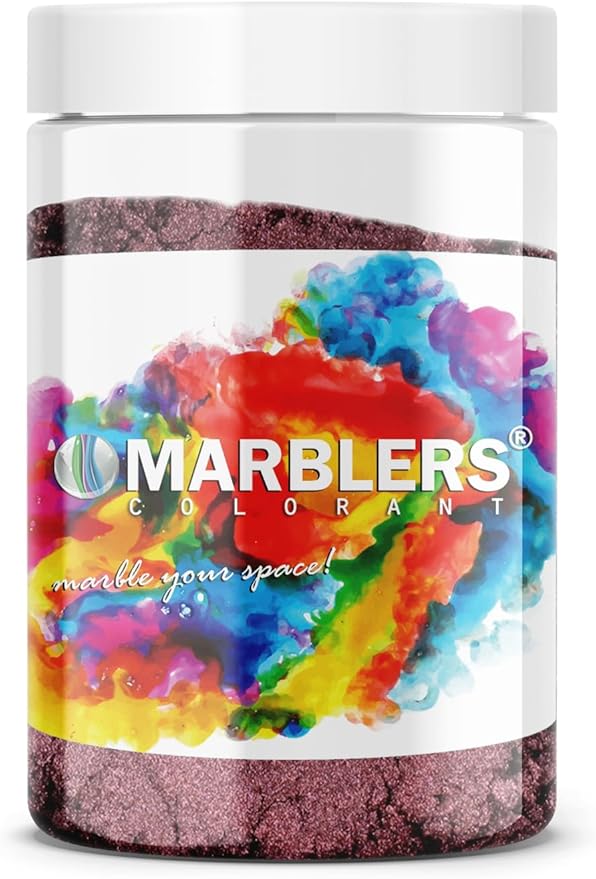 MARBLERS Purple Mica Powder [Wine] 4oz (113g) | Cosmetic Grade | Epoxy Resin Pigment | Dye | Non-Toxic, Vegan, Cruelty-Free | Lip Gloss, Nails, Body Butter, Bath Bomb, Candle & Soap Making