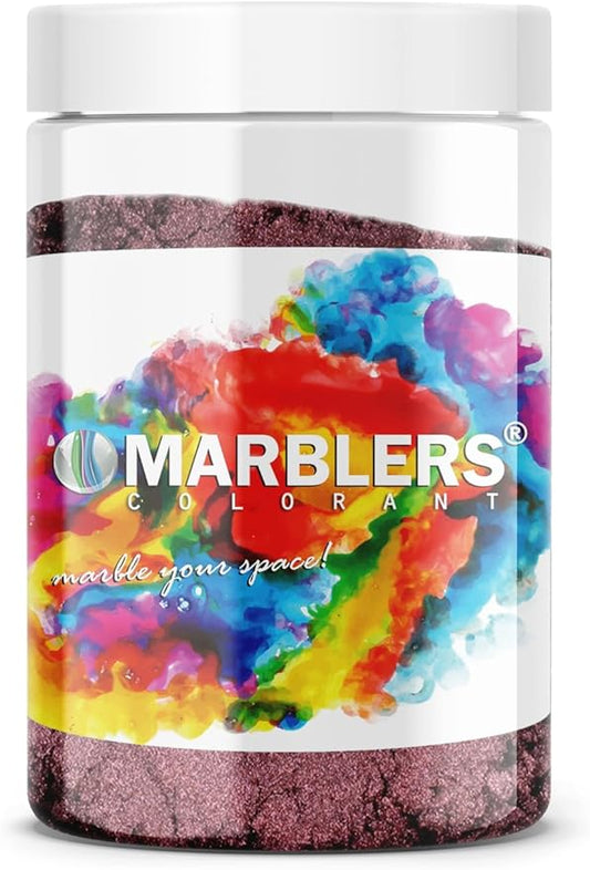 MARBLERS Purple Mica Powder [Wine] 4oz (113g) | Cosmetic Grade | Epoxy Resin Pigment | Dye | Non-Toxic, Vegan, Cruelty-Free | Lip Gloss, Nails, Body Butter, Bath Bomb, Candle & Soap Making