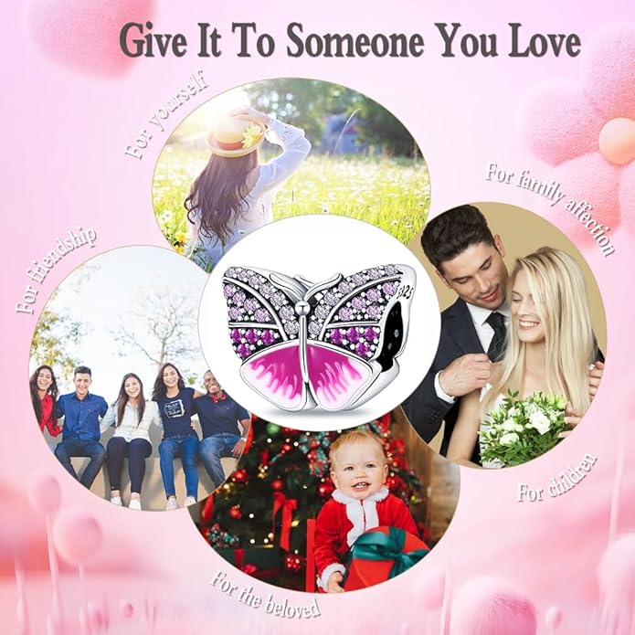 MICOO 925 Sterling Silver Charms for Bracelets and Necklaces Airplane Passport Dangle Pendants Evil Eye Butterfly Charms Beads Jewelry Gift for Women