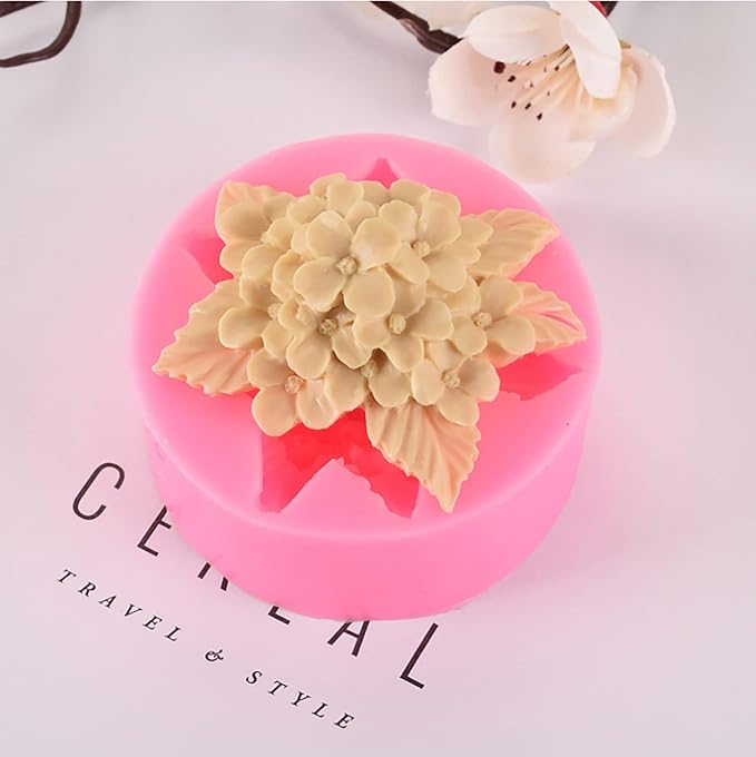 3 Pack Flower Mold Flower Silicone Wave Spiral Candle Mold - Silicone Resin Casting Molds for Candle & Resin & Soap Craft Supplies