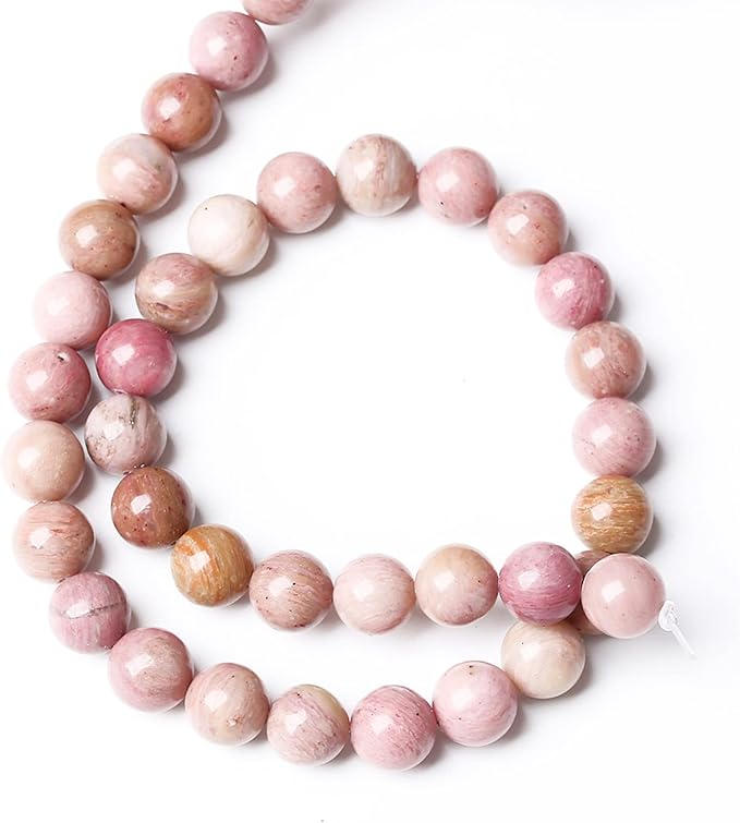 12MM 30PCS Natural Stone Red Rhodochrosite Gemstone Crystal Beads for Jewelry Making DIY Bracelet Necklace Semi Precious Beads