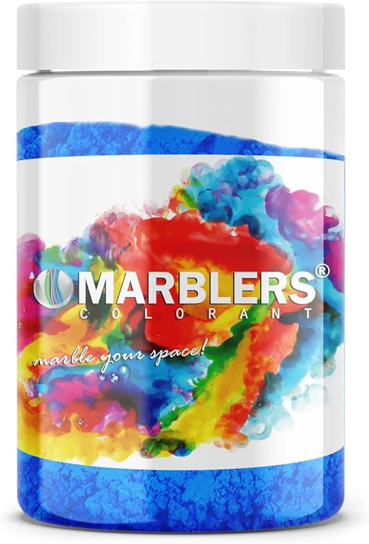 MARBLERS Fluorescent Pigment Powder [Neon Blue] 4oz (113g) | Matte Pigment | Dye | Non-Toxic | Vegan | Cruelty-Free | Nail Polish, Nail Art, Soap, Slime, Candle, Resin, Epoxy, Acrylic Paint