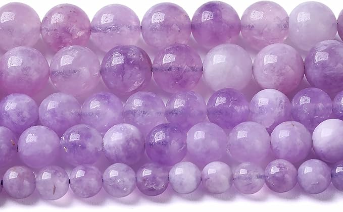 8MM 45PCS Natural Stone Lavender Amethyst Crystal Beads for Jewelry Making DIY Bracelet