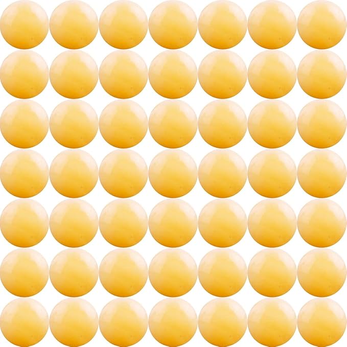 Natural Stone Beads Yellow Jade 100pcs 8mm Round Genuine Real Stone Beading Loose Gemstone Hole Size 1mm DIY Smooth Beads for Bracelet Necklace Earrings Jewelry Making (Yellow Jade, 8mm)