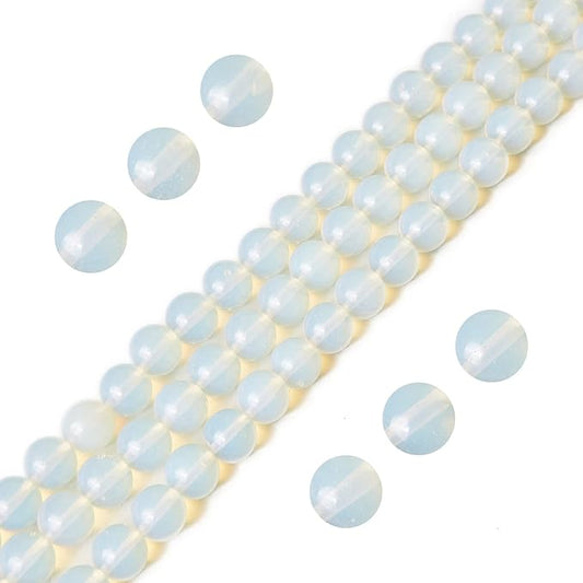 100pcs 6mm Opal Beads Natural Gemstone Beads Round Loose Beads for Jewelry Making
