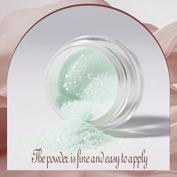 Artdone Red to Glod Aurora Chrome Nail Powder, Iridescent Unicorn Powder Metallic Mirror Effect Pigment Pearlescent Mermaid Pearl Glitter Dust Kit, Nail Art Decoration, Resin Craft