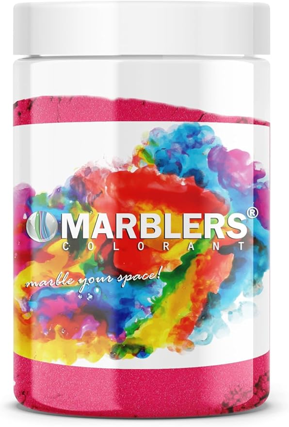 MARBLERS Pink Mica Powder [Hot Pink] 4oz (113g) | Cosmetic Grade | Epoxy Resin Pigment | Dye | Non-Toxic, Vegan, Cruelty-Free | Lip Gloss, Nails, Body Butter, Bath Bomb, Candle & Soap Making