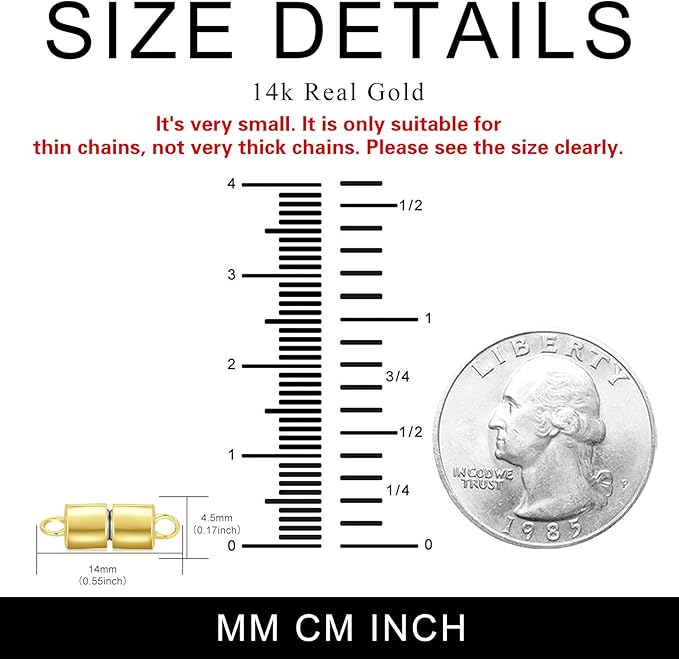 10K Real Gold Necklace Connector Extender Clasps for DIY Bracelet Jewelry Making, Lobster Clasp Extender Necklace Clasp Connector Bracelet Extension, Double Lobster Clasp 10K Gold(Style 1)