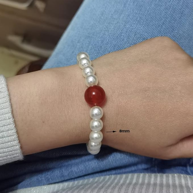 INSPIRELLE 1200pcs 8mm Ivory Art Faux Pearl Beads ABS Round Loose Spacer Beads for DIY Craft Necklaces Bracelets Jewelry Making