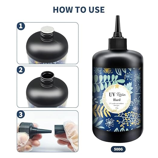 OSBANG Crystal Clear Hard UV Resin Upgraded Formula Ultraviolet Fast Curing for Jewelry Making Craft Decoration, Hard Transparent Glue Solar Cure Sunlight Activated Resin (1000g)