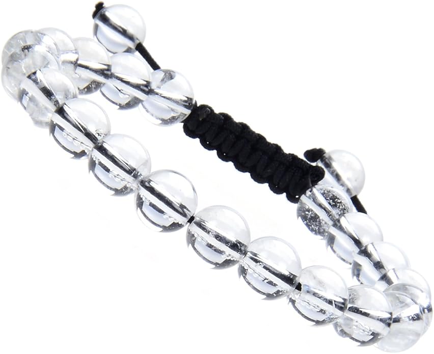 MASSIVE BEADS Natural Healing Power Gemstone Crystal Beads Unisex Adjustable Macrame Bracelets