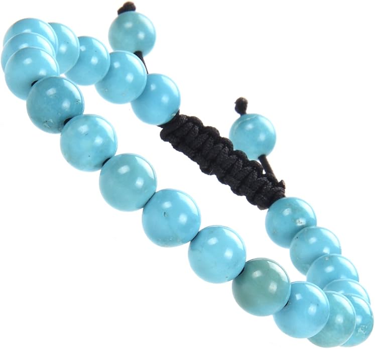 MASSIVE BEADS Natural Healing Power Gemstone Crystal Beads Unisex Adjustable Macrame Bracelets