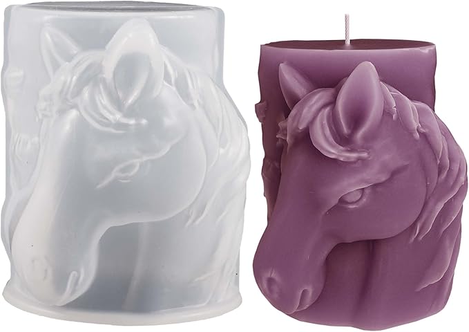 Pegasus Animal Candle & Clay Mold - 3D Silicone Mold for Resin Casting & Candle Making
