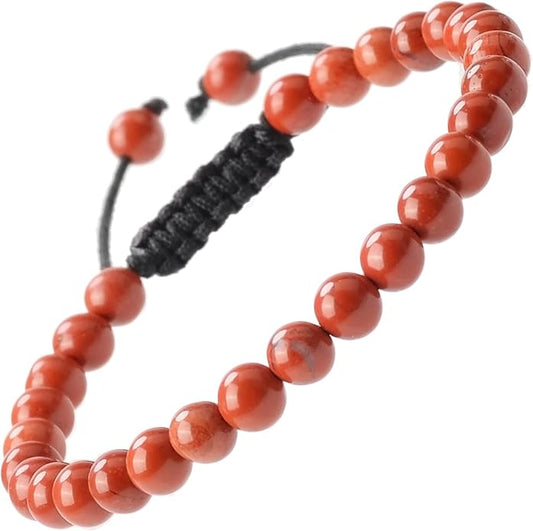 MASSIVE BEADS Natural Healing Power Gemstone Crystal Beads Unisex Adjustable Macrame Bracelets