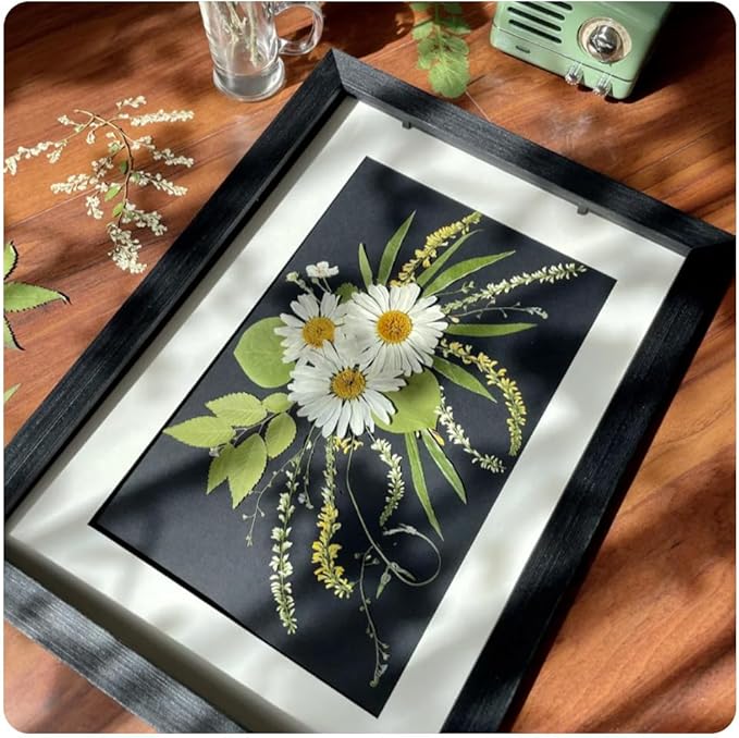 Blaflo 110 Pieces Dried Pressed Flowers Christmas Style Set, Real Flowers Fruits for Resin, Natural Flowers Kit for Crapbooking DIY Art Crafts, Epoxy Resin Jewelry Molds, Candle, Soap Making, Nails