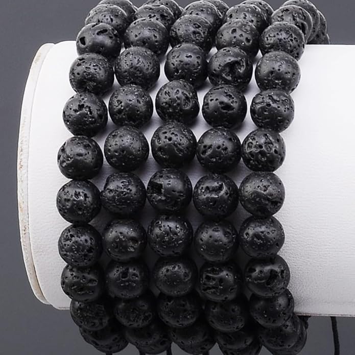 MASSIVE BEADS Natural Healing Power Gemstone Crystal Beads Unisex Adjustable Macrame Bracelets