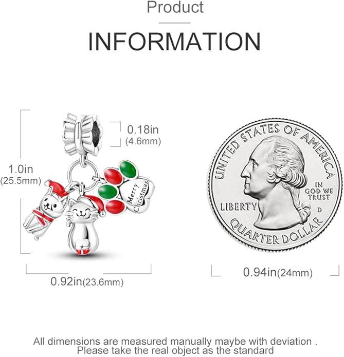 Parmuz 925 Sterling Silver Christmas Charm for Bracelet Snowflake Dangle Beads Santa Claus Snowman Deer Charm Gifts for Women