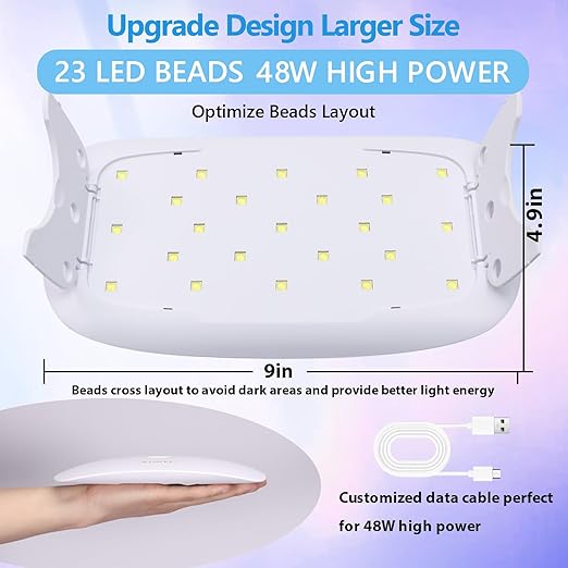 KISREL 400g UV Resin with Light, UV Headlamp 22 Beads 36W (Non-Battery), Larger Size Light and Upgraded Hard Type Crystal Clear UV Resin Kit for Craft & Jewelry Making