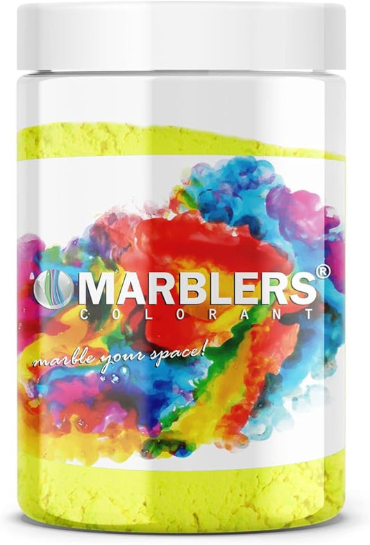 MARBLERS Fluorescent Pigment Powder [Neon Yellow] 4oz (113g) | Matte Pigment | Dye | Non-Toxic | Vegan | Cruelty-Free | Nail Polish, Nail Art, Soap, Slime, Candle, Resin, Epoxy, Acrylic Paint