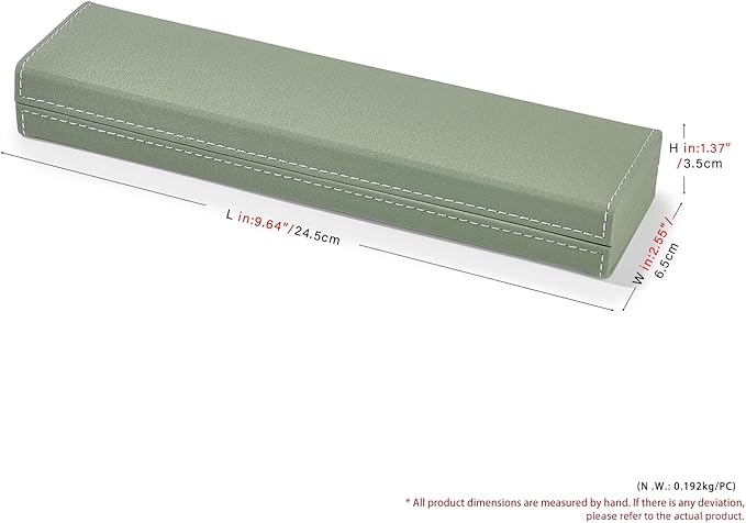 Jewelry Box PU Leather Necklace/Long Chain Gift Box Velvet Jewellery Storage Case Engagement, Anniversary(Green)