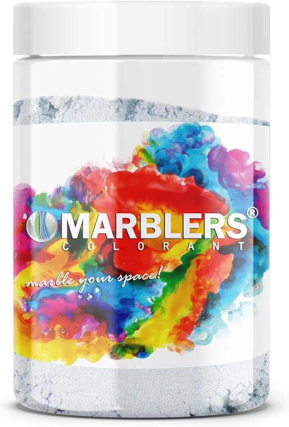 MARBLERS Blue Mica Powder [Baby Blue] 4oz (113g) | Cosmetic Grade | Epoxy Resin Pigment | Dye | Non-Toxic, Vegan, Cruelty-Free | Lip Gloss, Nails, Body Butter, Bath Bomb, Candle & Soap Making