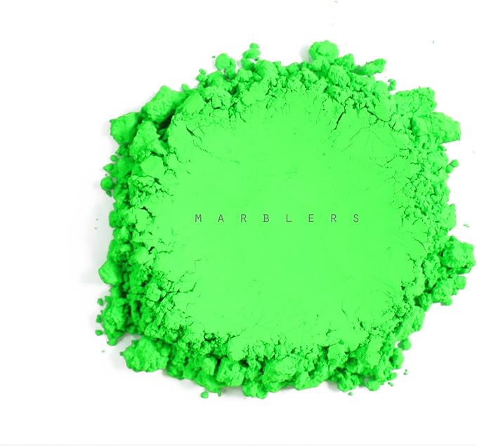 MARBLERS Fluorescent Pigment Powder [Neon Green] 4oz (113g) | Matte Pigment | Dye | Non-Toxic | Vegan | Cruelty-Free | Nail Polish, Nail Art, Soap, Slime, Candle, Resin, Epoxy, Acrylic Paint