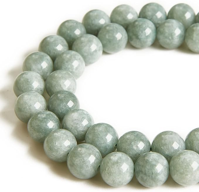 100pcs 6mm Burmese Jade Beads Natural Gemstone Beads Round Loose Beads for Jewelry Making