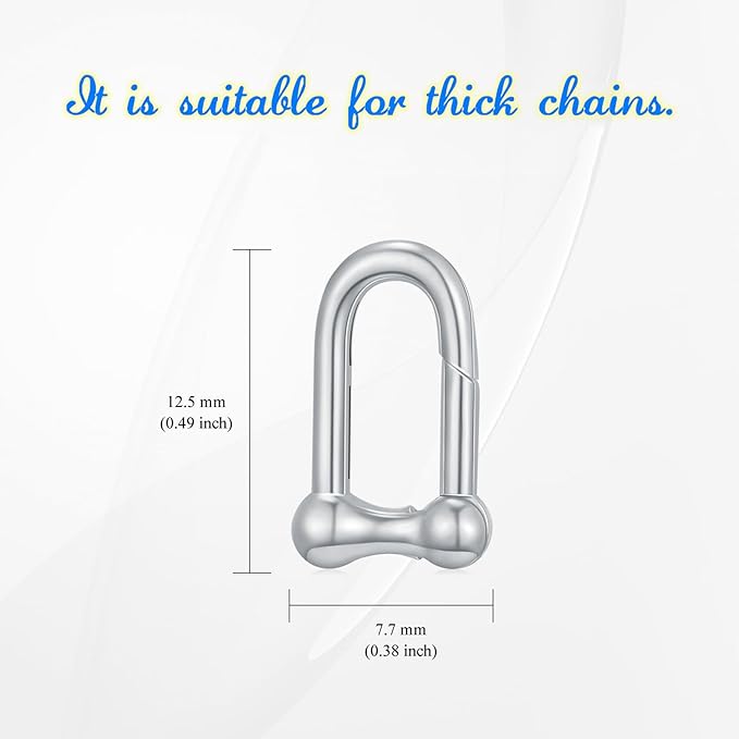 14K Gold Jewelry Clasp Necklace Extender Clasp Bracelet Extension Connector for DIY Necklace Bracelet Anklet Jewelry Making (Style 11-White)