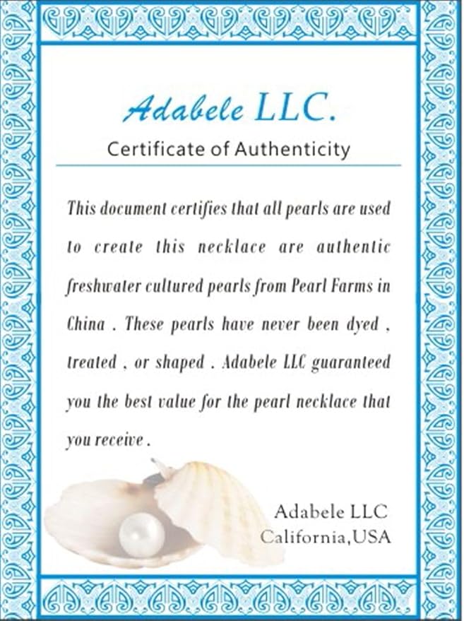 Adabele 14 Inch Real Natural Potato Round White Cultured Freshwater Pearl Loose Beads 9-10mm for Jewelry Craft Making FP3-10