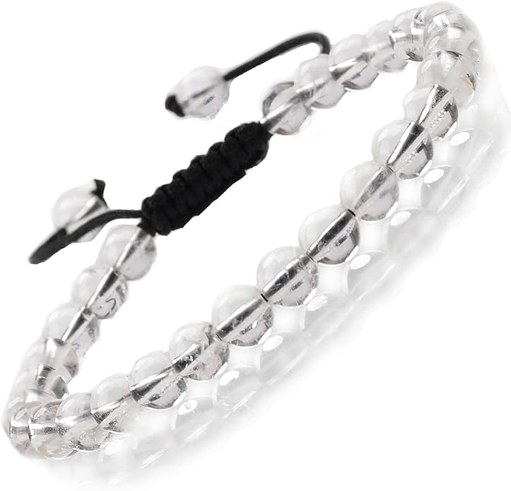 MASSIVE BEADS Natural Healing Power Gemstone Crystal Beads Unisex Adjustable Macrame Bracelets