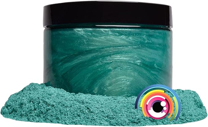 Eye Candy Pigments Premium Green Mica Powder - Forest Green (50gr) - for Epoxy, Resin, Soap, Paint, Woodworking, Acrylic Pouring, Bath Bombs, Fishing Lures - DIY Arts and Crafts Additive