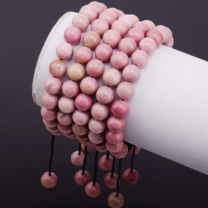 MASSIVE BEADS Natural Healing Power Gemstone Crystal Beads Unisex Adjustable Macrame Bracelets