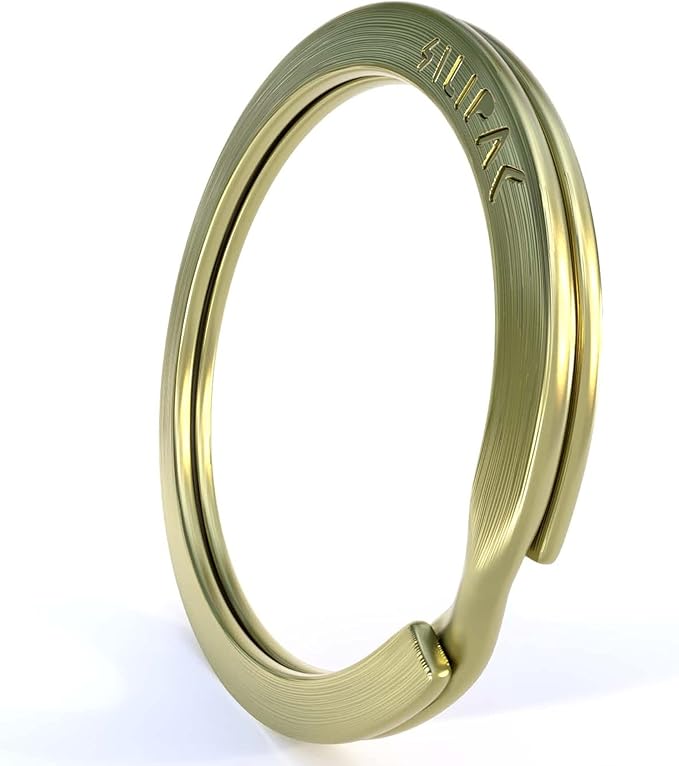 Key Rings Flat Split Keychain Bulk – Heavy Duty 1.18" (30 mm) Keyring – Organize Fast for Car & Home, Lanyards, School/Office/DIY – Metal Dog Tag Rings – Silver/Gold/Rainbow/Gunmetal