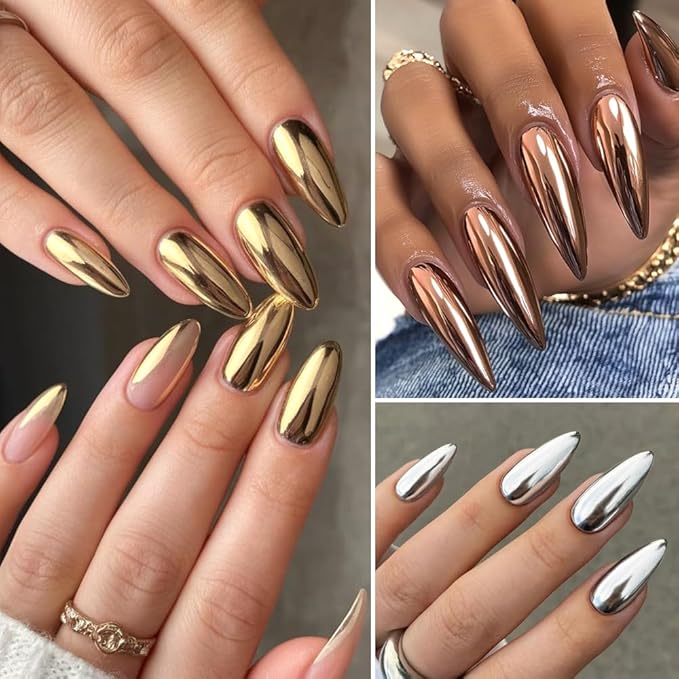 SUTOKAKA 8 Jars Chrome Nail Powder Magic White Pearl Kit, Metallic Mirror Effect Holographic Glitter Iridescent Aurora Mermaid Pearl Pigment Dust Kit for Gel Polish Nail Art Decoration, Resin Craft