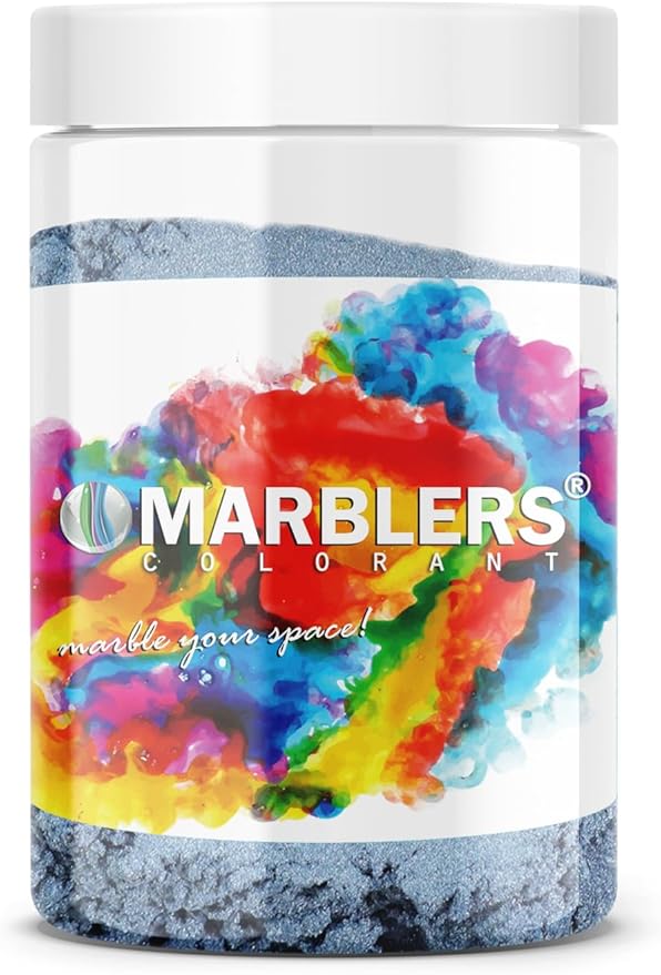 MARBLERS Blue Mica Powder [Deep Ocean] 4oz (113g) | Cosmetic Grade | Epoxy Resin Pigment | Dye | Non-Toxic, Vegan, Cruelty-Free | Lip Gloss, Nails, Body Butter, Bath Bomb, Candle & Soap Making
