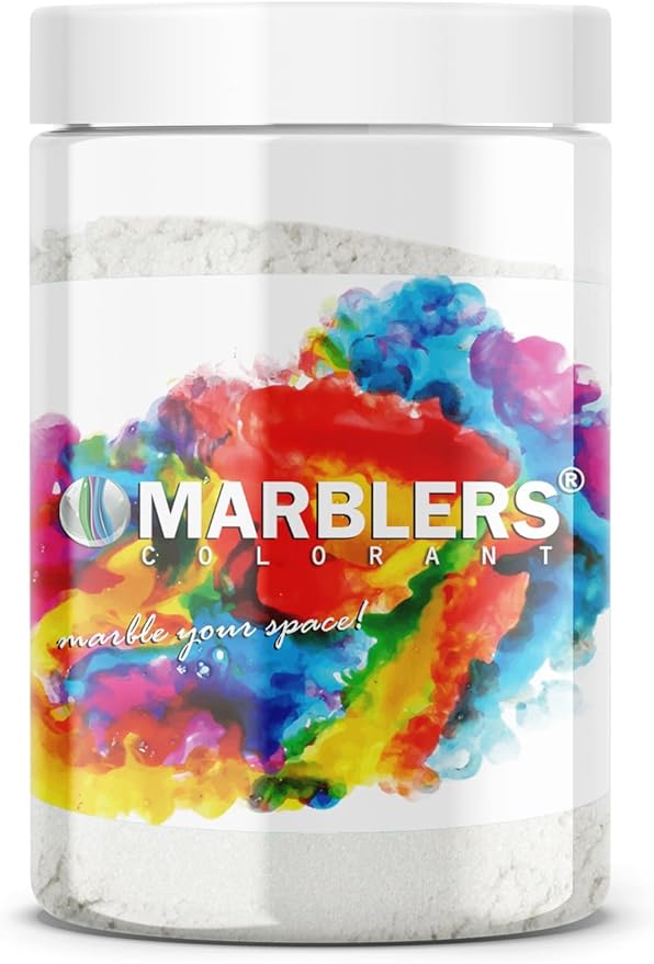 MARBLERS White Mica Powder [Natural White] 4oz (113g) | Cosmetic | Epoxy Resin Pigment, Dye | Non-Toxic, Vegan, Cruelty-Free | Lip Gloss, Nails, Body Butter, Bath Bomb, Candle & Soap Making