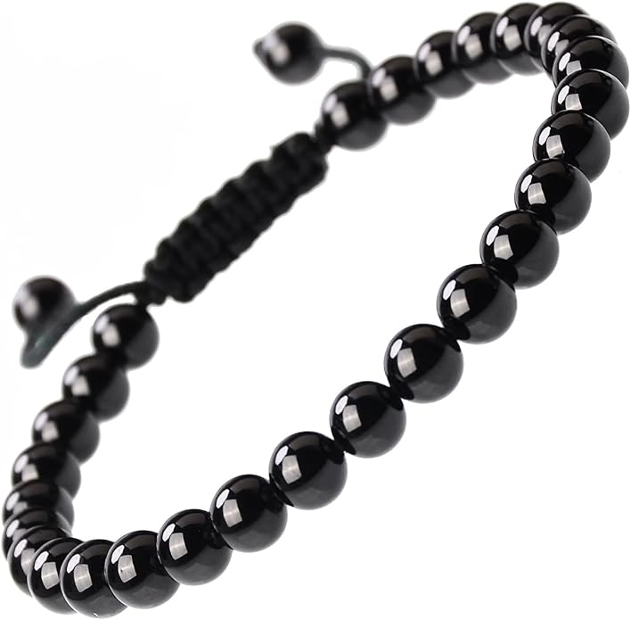 MASSIVE BEADS Natural Healing Power Gemstone Crystal Beads Unisex Adjustable Macrame Bracelets