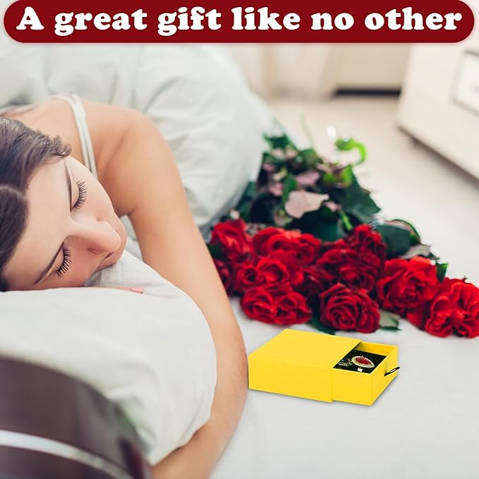 Nsmykhg Jewelry Gift Box Velvet-Lined,12 Pack Compact Drawer Style for Earrings & Rings, Necklace & Bracelet Organizer, 3.93x3.93x1.65 Inches, Stackable Elegant Jewelry Display & Storage Box (Yellow)